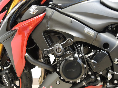 Suzuki GSXS 1000 (2 Points) 2014-2021 RD Moto Crash Frame Sliders Black S47-PH01