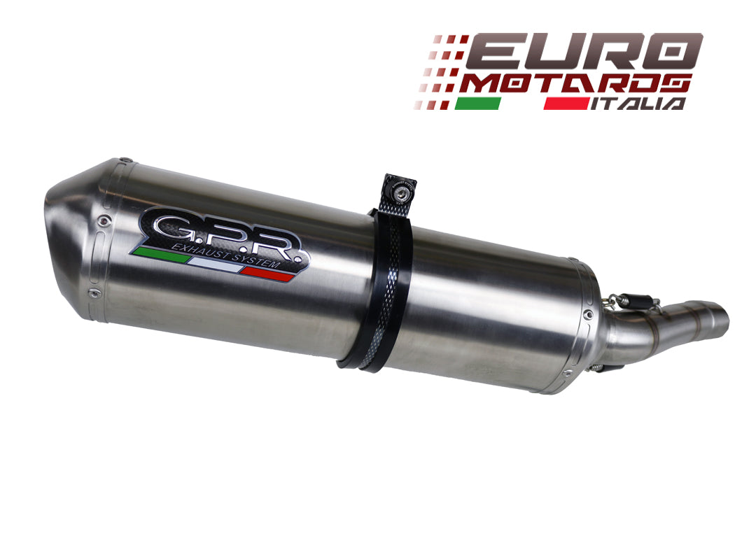 Kawasaki Versys 650 2017-2019 GPR Exhaust Full System Satinox Road Legal Muffler