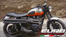 Load image into Gallery viewer, MassMoto Exhaust Full System 2in2 Spatarel Black New Triumph Scrambler