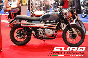MassMoto Exhaust Full System 2in2 McQueen New Triumph Bonneville /T100 /Thruxton