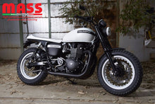 Load image into Gallery viewer, MassMoto Exhaust Full System 2in2 Hot-Rod Black Triumph Bonneville / Thruxton