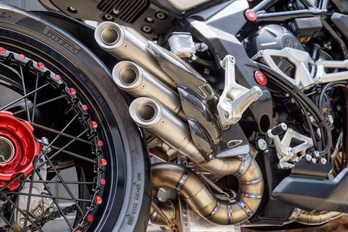 MV Agusta Brutale Dragster 800 11-15 Silmotor Exhaust Silencer F Titanium Smooth
