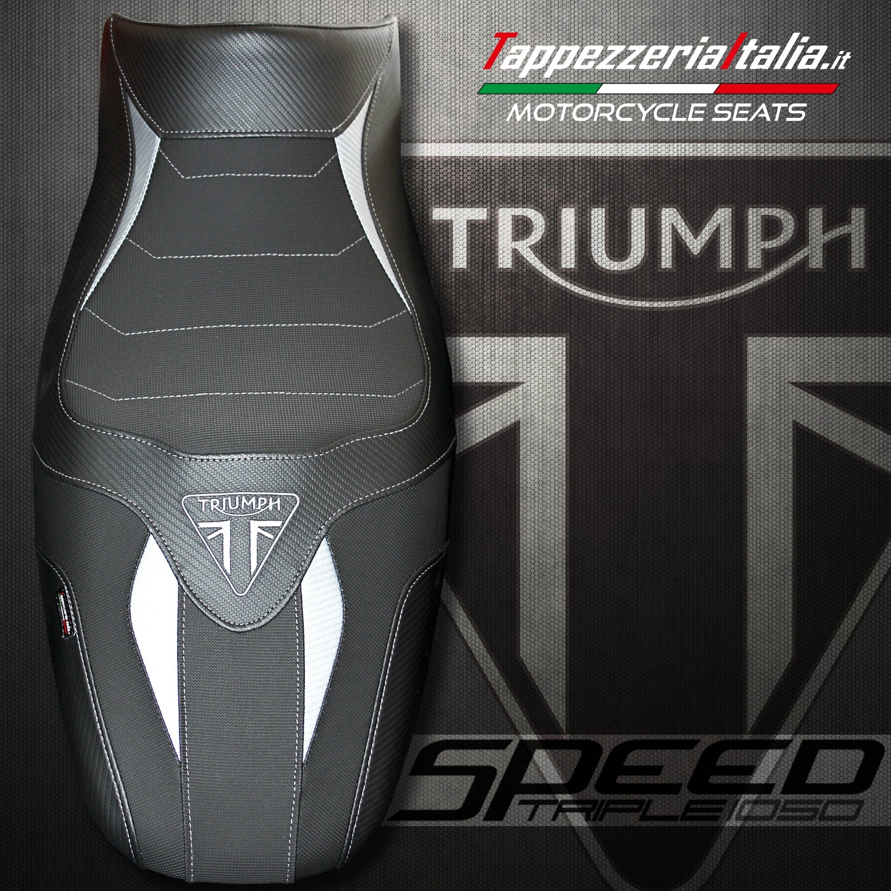 Triumph Speed Triple 1050 2005-2010 Tappezzeria Italia Seat Cover
