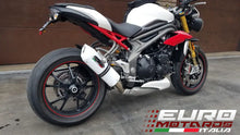 Load image into Gallery viewer, Triumph Speed Triple 1050 /R 2016-17 Single Low GPR Exhaust Silencer Albus White
