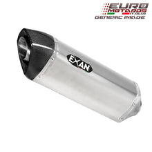 Load image into Gallery viewer, Kawasaki ZX6R 2013-2016 Exan Exhaust Silencer OVAL X-BLACK Titanium/Carbon New