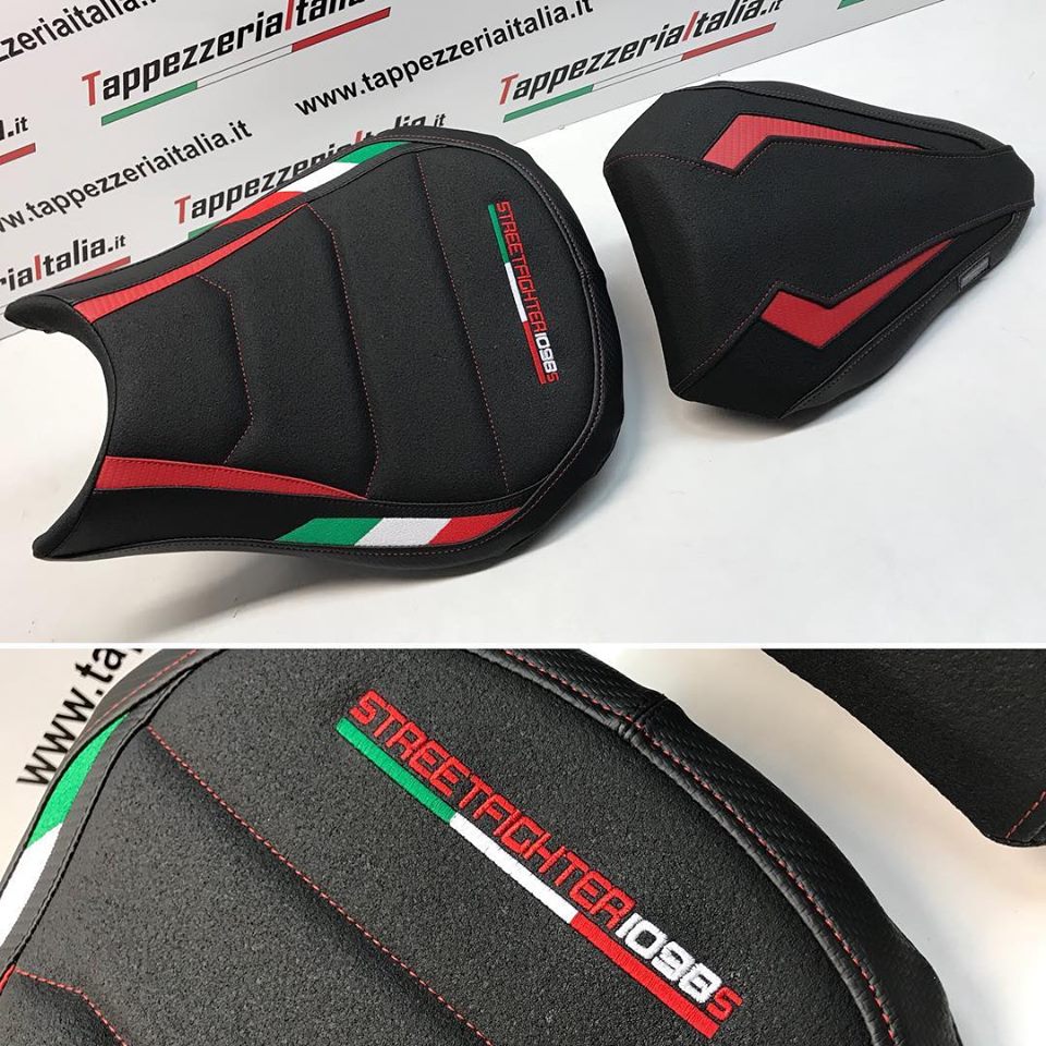 Ducati Streetfighter Tappezzeria Italia Comfort Foam Seat Cover Ultra-Grip New