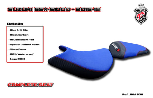 Suzuki GSX-S 1000 2015-2018 JN-Europe Complete Comfort Seat JN+Visco JNM836
