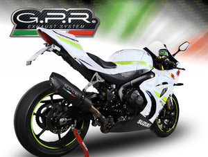 Suzuki GSXR 1000 /R 2017-18 GPR Exhaust Slip-On Silencer GPE Ti Black Road Legal