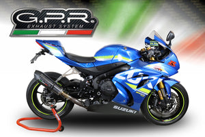 Suzuki GSXR 1000 /R 2017-18 GPR Exhaust Systems GPE CF SlipOn Muffler Road Legal