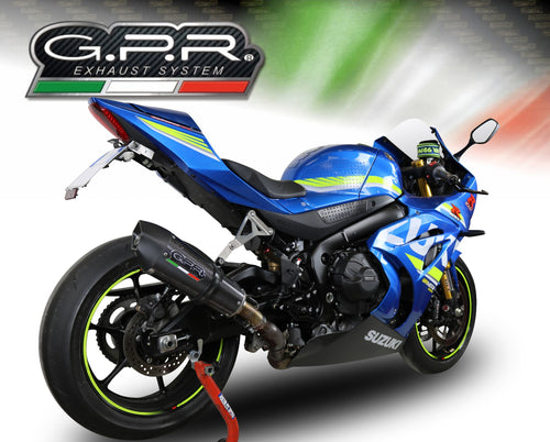 Suzuki GSXR 1000 /R 2017-18 GPR Exhaust Systems GPE CF SlipOn Muffler Road Legal