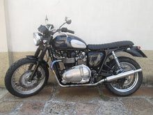 Load image into Gallery viewer, MassMoto Exhaust Dual Slip-On Silencers Bottiglia New Triumph Bonneville T100