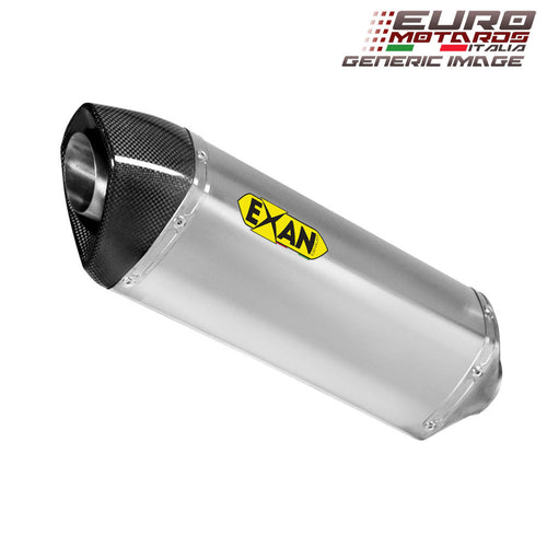 BMW F800 GS 2008-2016 Exan Exhaust Silencer OVAL X-BLACK Titanium/Carbon New