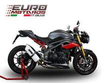 Load image into Gallery viewer, Triumph Speed Triple 1050 /R 2016-17 Single Low GPR Exhaust Silencer Albus White