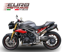 Load image into Gallery viewer, Triumph Speed Triple 1050 /R 2016 1in2 GPR Exhaust Dual Silencers GPE Ti Black