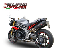 Load image into Gallery viewer, Triumph Speed Triple 1050 /R 2016 1in2 GPR Exhaust Dual Silencers GPE Ti Black