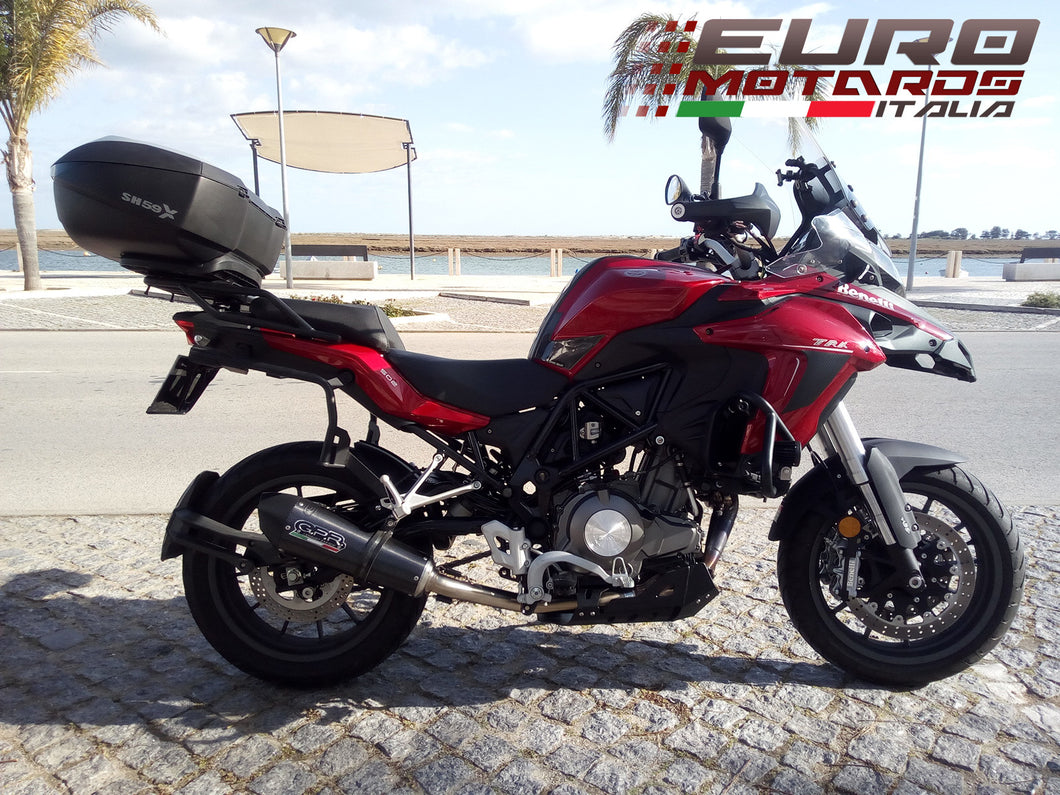 Benelli TRK 502 2017-2018 GPR Exhaust Systems GPE CF SlipOn Muffler Road Legal