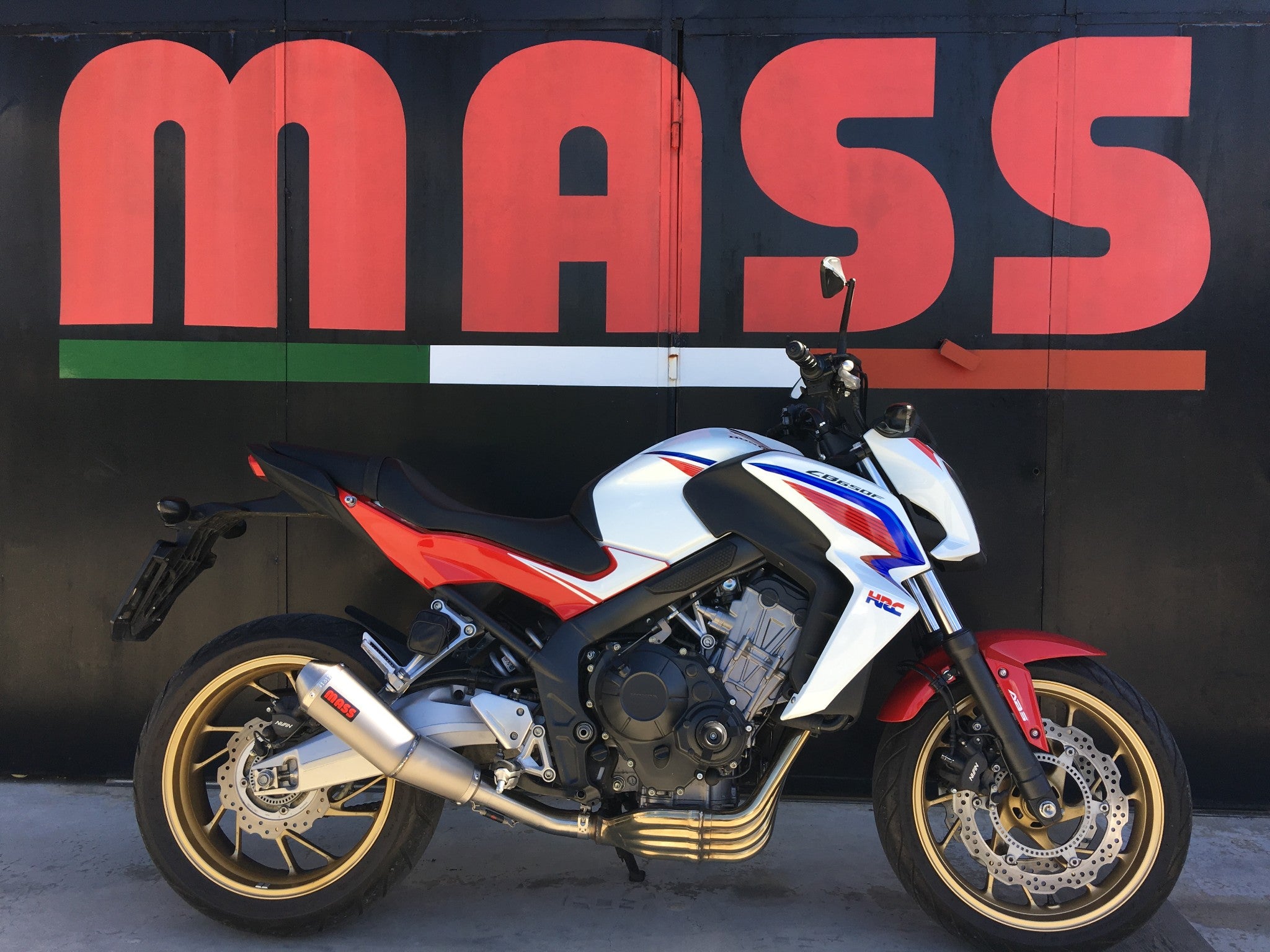 MassMoto Exhaust SlipOn Silencer Tromb Titanium Honda CB650F CBR650F 2 Euro Motards