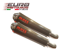 Load image into Gallery viewer, MassMoto Exhaust Slip-On Dual Silencers Tromb Carbon Suzuki V Strom 1000 2002-13