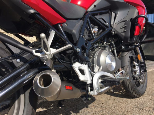 MassMoto Exhaust Slip-On Silencer Tromb Titan Re-Curve New Benelli TRK 502