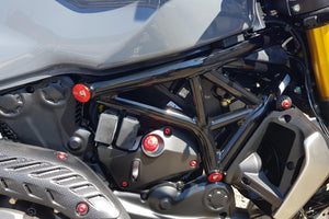 CNC Racing Frame Caps Plugs Set 6pcs For Ducati Monster 821 2014-17 & 1200 14-16