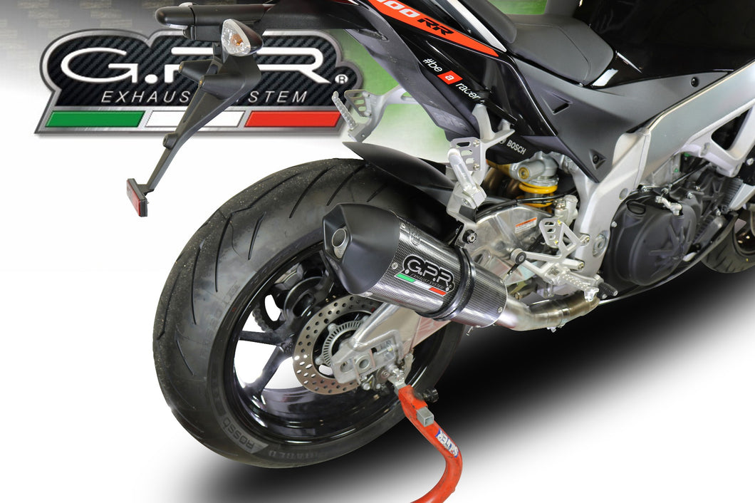 Aprilia Tuono V4 /RR 2017-2018 GPR Exhaust System SlipOn Silencer GPE CF