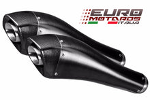 Load image into Gallery viewer, Kawasaki Z1000 2014-16 EXAN X-Black Evo Exhaust Slipon Dual Silencers Carbon Cap
