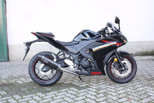 Load image into Gallery viewer, Yamaha YZF-R3 Exan Exhaust 2in1 Full System OVAL X-BLACK Silencer Ti/Carbon New