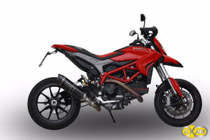 Ducati Hypermotard 821 Exan Exhaust Silencer OVAL X-BLACK Titanium/Carbon New