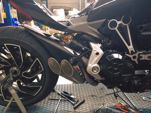 Ducati X-Diavel Xdiavel Silmotor Exhaust Slipon Muffler Silencer Double Racing