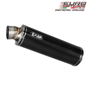 Ducati Monster 696 Exan Exhaust Silencer X-GP Carbon/Titanium/Black Dual x2 New