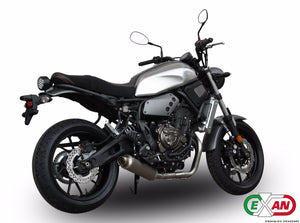 Yamaha XSR 700 Exan Exhaust FULL SYSTEM+ Silencer X-GP Carbon/Titanium/Black New