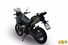 Load image into Gallery viewer, Yamaha XTZ 660 Tenere Exan Exhaust Silencer OVAL X-BLACK Ti/Carbon SINGLE KIT