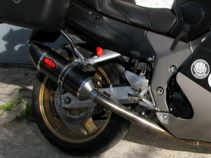 MassMoto Exhaust Dual Silencers Oval Full Carbon New Honda CBR 1100 XX Blackbird