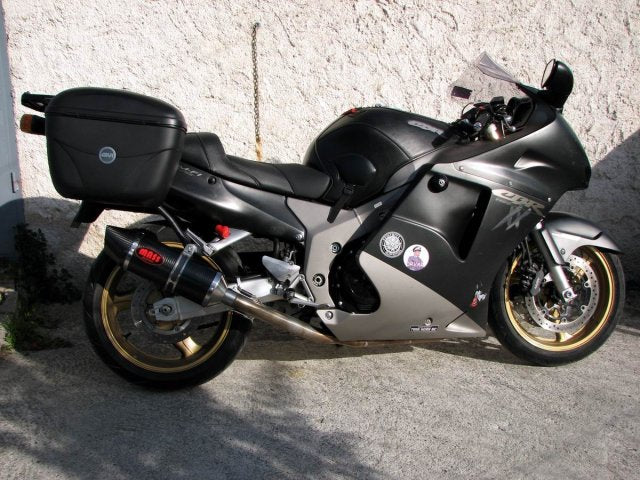 MassMoto Exhaust Dual Silencers Oval Full Carbon New Honda CBR 1100 XX Blackbird