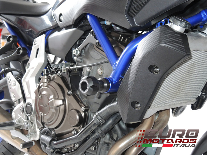 Yamaha MT-07 2014-2023 RD Moto Crash Frame Sliders Protectors Black Y33-PH01-K