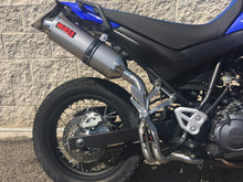 Load image into Gallery viewer, MassMoto Exhaust Mid System 2in1 Oval Titanium Silencer Yamaha XT660R 2004-2016