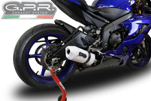 Load image into Gallery viewer, Yamaha R6 2017-2018 GPR Exhaust System SlipOn Silencer Albus White Road Legal