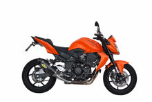 Load image into Gallery viewer, Kawasaki Z750 Z750R 2007-2013 Exan Exhaust Silencer OVAL X-BLACK Titanium/Carbon