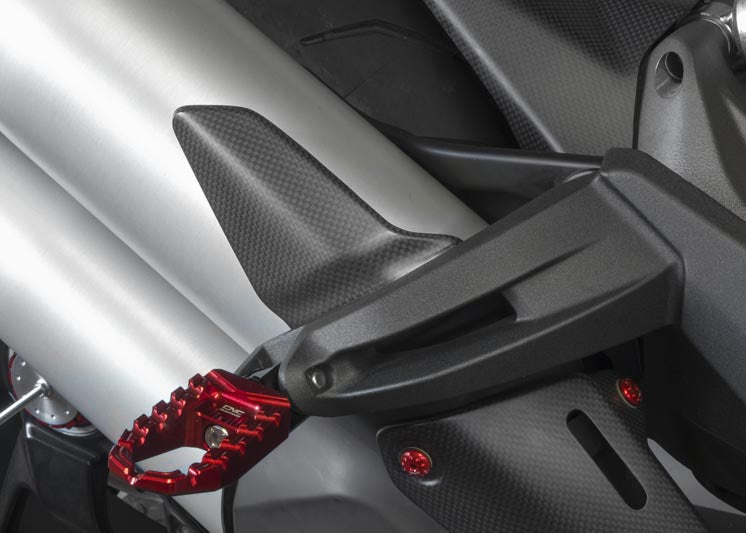CNC Racing Carbon Fiber Heel Guard Right Side Matt For Ducati Monster 1200 14-16