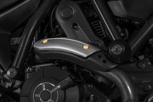 CNC Racing Carbon Fiber Exhaust Pipe Heat Guard Matt For Ducati Scrambler 15-21