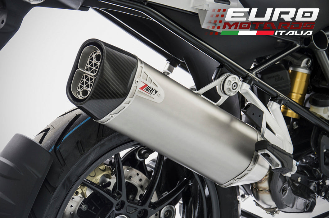 BMW R1250GS 2019 Zard Exhaust SlipOn Titanium Silencer Carbon Cap & Heat Shield