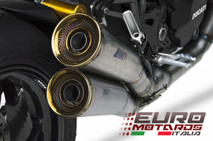 Ducati Monster 1200 S 2016 Zard Exhaust Full System Silencer Racing New -4kg