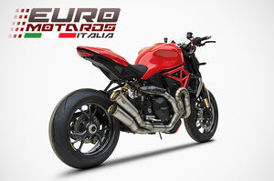 Ducati Monster 1200 S 2016 Zard Exhaust Full System Silencer Racing New -4kg
