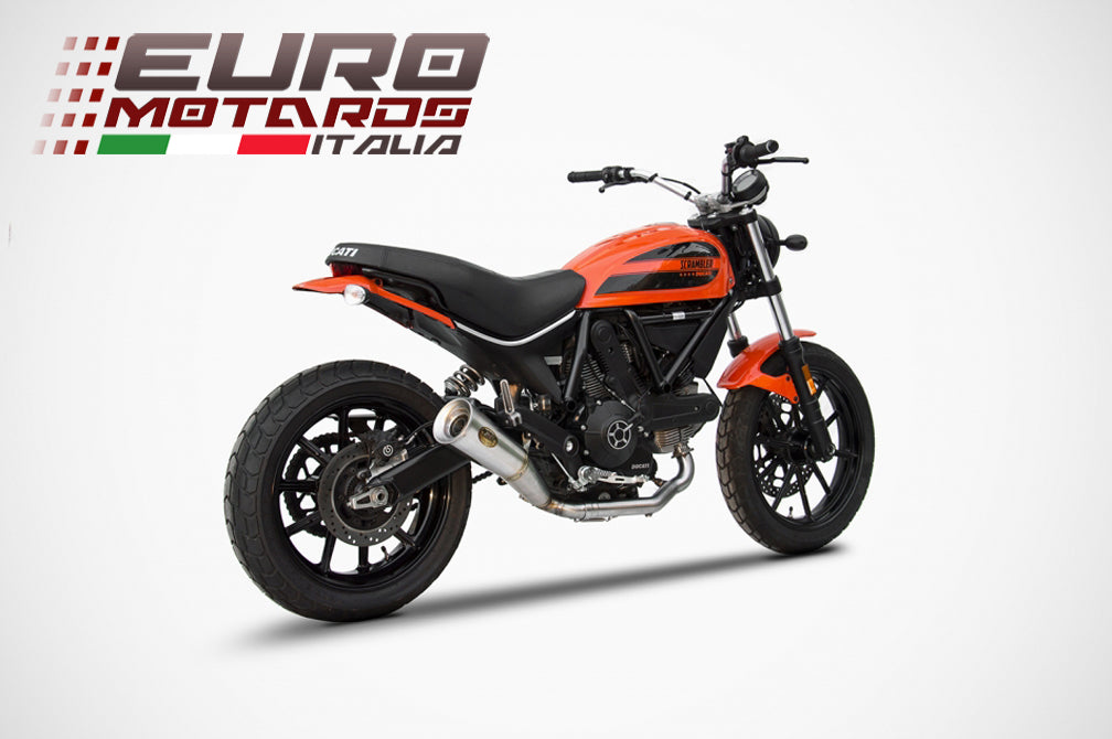 Ducati Scrambler 400 Sixty2 2016-19 Zard Exhaust Slipon Inox Silencer Racing New