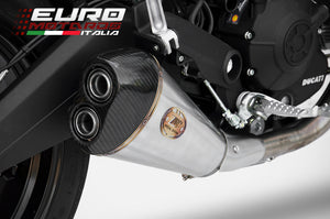 Ducati Monster 797 Zard Exhaust Low Mounted Version SlipOn Silencer Carbon Cap