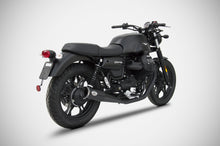 Load image into Gallery viewer, Moto Guzzi V7 III 2017-2019 Zard Exhaust Zuma Dual Black Racing SlipOn Silencers