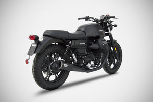 Moto Guzzi V7 III 2017-2019 Zard Exhaust Zuma Dual Black Racing SlipOn Silencers