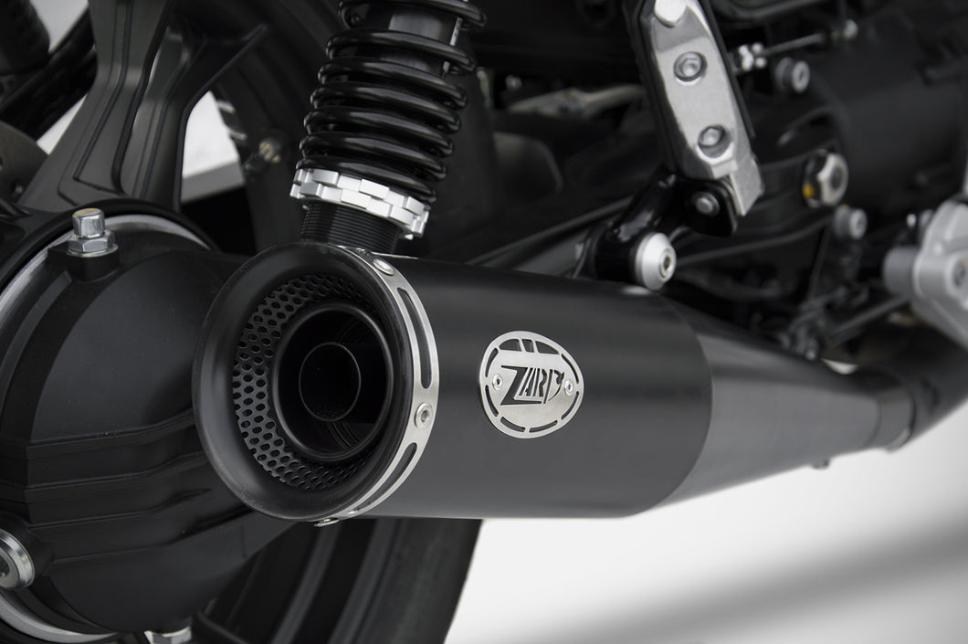 Moto Guzzi V7 III 2017-2019 Zard Exhaust Zuma Dual Black Racing SlipOn Silencers