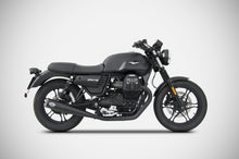 Load image into Gallery viewer, Moto Guzzi V7 III 2017-2019 Zard Exhaust Zuma Dual Black Racing SlipOn Silencers