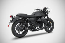 Load image into Gallery viewer, Moto Guzzi V7 III 2017-2019 Zard Exhaust Full System 2in1 Conical Black Silencer